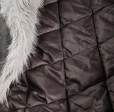 Creme Raccoon Fur Padding Mustang