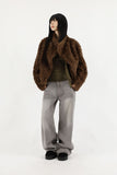 Teddy Reversible Fur Mustang