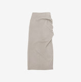 meeve pintuck side slick skirt