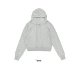 COMFY KNIT HOOD ZIP-UP