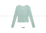 TWIST BUTTON CARDIGAN