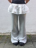 Ribu Pocket Banding Sweat Bootcut Pants