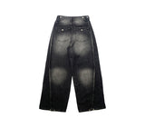 Chance Back Pocket Snap Pin Tuck Wide Pants
