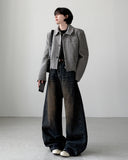 Coil Dark Blue Wide Denim