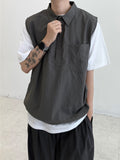 Coil collar open vest