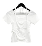 Swim Layered Halter U-neck Tee