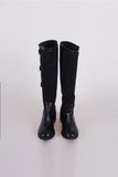 belt detail long boots
