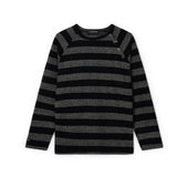 [LAN ARCHIVE] Shoulder Button Stripe Knit