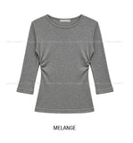 Heez Basic Round Three Quarter Long Sleeve