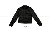 STRAP BIKER JACKET
