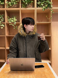 Alpaca Dumbled Winter Bomber Jacket