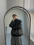 Winter High-Neck Leather Padding