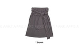 KNOT TIE MIDI SKIRT