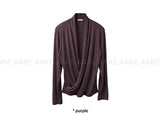 DRAPED WRAP TOP