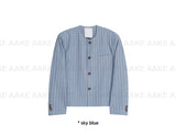 LINEN STRIPE JACKET