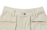 Kens Big Pocket Zipper Cargo Wide Pintuck Pants