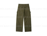 HERRINGBONE CARGO PANTS