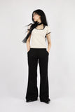 Cotton Bootcut Slim Pants