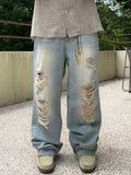 Kuje Tin Washing Light Blue Wide Denim