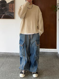 Wave Washed Balloon Cargo Denim