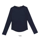 SILKY ROUND SLEEVE T