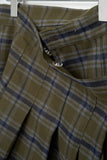 (W) Mitz Checked Pleats Skirt