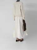 Plain Corduroy Brushed Skirt
