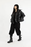 Bio strap long leather boots