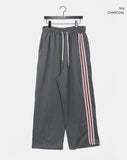 Kinda Track Snap Button Wide Long Training Pants