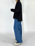 Wide fit real wide denim jeans