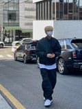 MO nylon tapered balloon pants