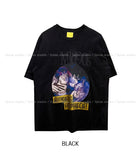 Perm Printing Crop Short Sleeve T-shirt
