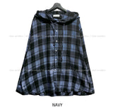 Lenni Check Over Hooded Shirt
