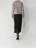 Luca Wool Pintuck Skirt
