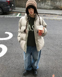 BACK BUCKLE WASHED DENIM