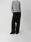 Wool Ribbed V-Neck Knitwear