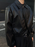 Glossy Crop Collar Jacket