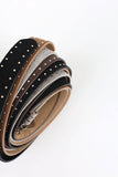 Louis studded suede belt
