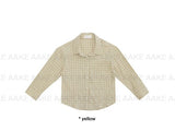 NATURAL CHECK 3/4 SHIRT