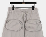 Checel Cargo Zipper Pocket Nylon Wide Two-Way Pants
