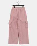 Moles Fluffy Fleece Wide Cargo Pocket Pants