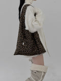 Todd Leopard Suede Shoulder Bag
