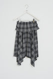 (W) Hippie Checked Skirt