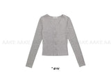 TWIST BUTTON CARDIGAN