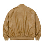 [SET] Vegan Leather Oversized Raglan Track SET