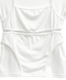 Swim Layered Halter U-neck Tee