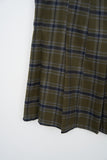 (W) Mitz Checked Pleats Skirt