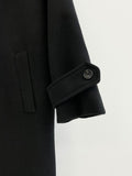 F/W robe wool overfit balmacan coat