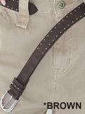 MINI STUD SUEDE BELT