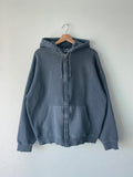 Vintage Dying Hood Zip-Up